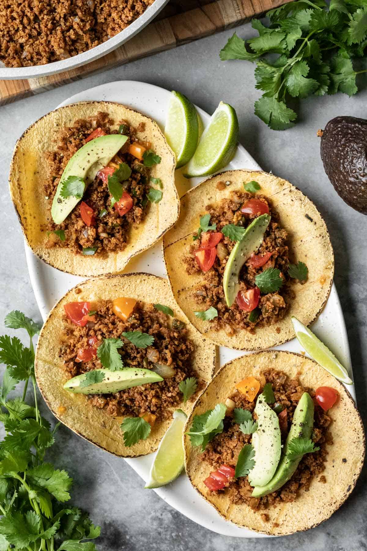 Easy TVP Tacos